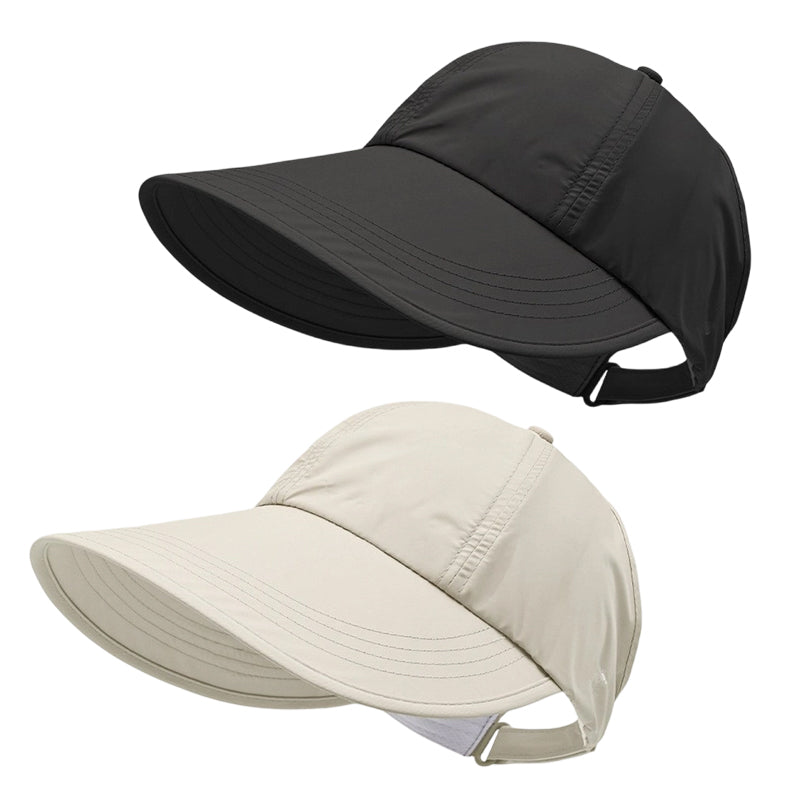 🧢  Chapéu de sol de aba larga para mulher – Proteção UV, tecido de secagem rápida e conforto respirável 🌊