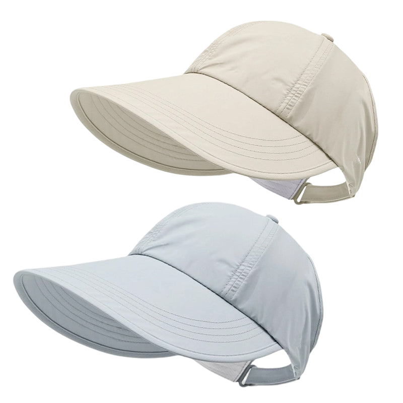 🧢  Chapéu de sol de aba larga para mulher – Proteção UV, tecido de secagem rápida e conforto respirável 🌊