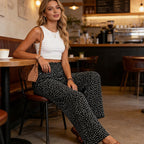 💗ÚLTIMO DIA DE PROMOÇÃO: 50% DE DESCONTO⏰Calças largas de cintura alta com smock para mulher👖
