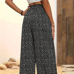 💗ÚLTIMO DIA DE PROMOÇÃO: 50% DE DESCONTO⏰Calças largas de cintura alta com smock para mulher👖
