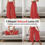 🔥 50 % de desconto hoje! Calças largas de cintura alta para mulher – Esbeletantes, confortáveis e elegantes