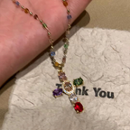 💎 50% DESCONTO!! ✝️ Colar colorido com pendente de cruz de strass – brilho intenso, comprimento ajustável e um look marcante ✨