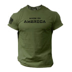 T-shirt de gola redonda para homem com modelagem atlética