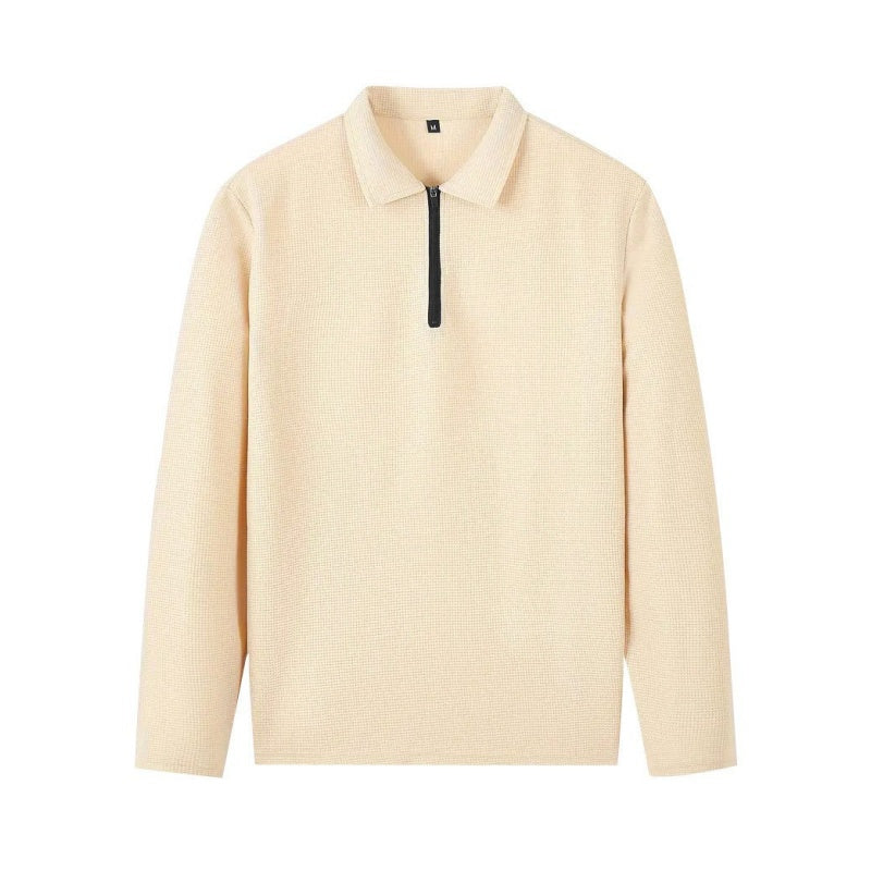 Conjunto de sweatshirt para homem com textura waffle e calça reta