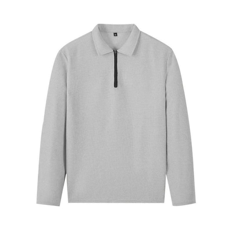 Conjunto de sweatshirt para homem com textura waffle e calça reta