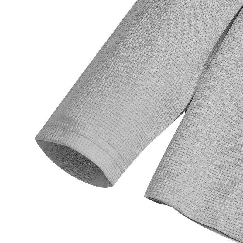 Conjunto de sweatshirt para homem com textura waffle e calça reta