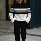Conjunto de homem com estampado gráfico – camisola e calças