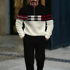 Conjunto de homem com estampado gráfico – camisola e calças
