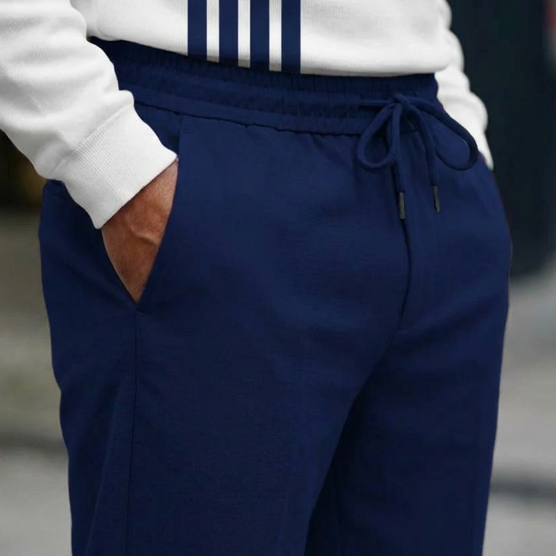 Conjunto de homem com estampado gráfico – camisola e calças