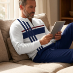 Conjunto de homem com estampado gráfico – camisola e calças