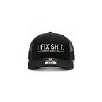 Boné trucker com parte traseira em rede e bordado “I Fix Shit”