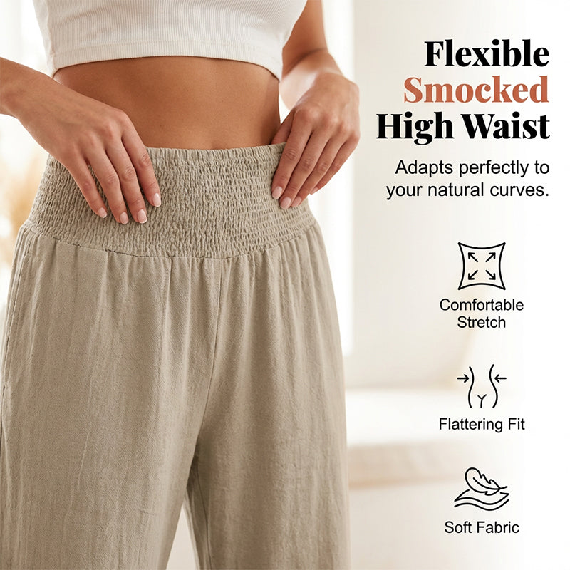 Calça de fato de treino estilo boho com folhos para mulher
