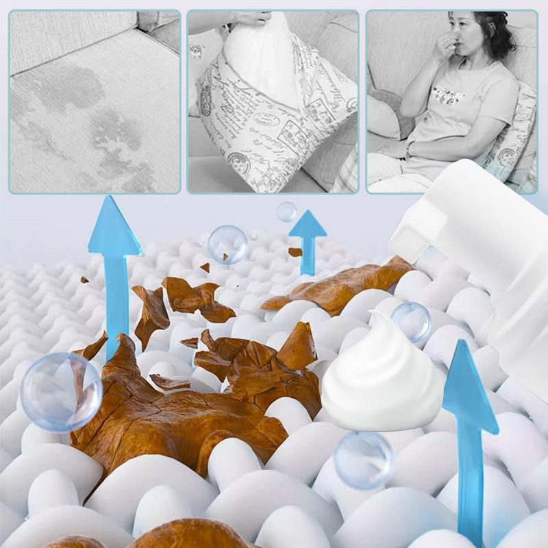 Limpador em espuma potente para tecido