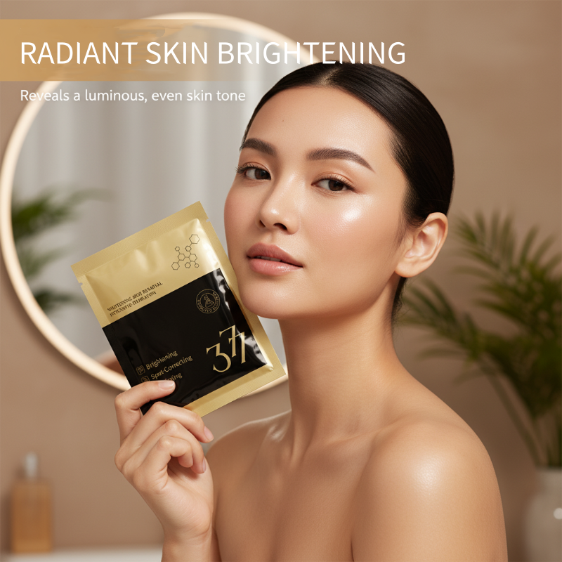 Máscara facial iluminadora e hidratante para correção de manchas.