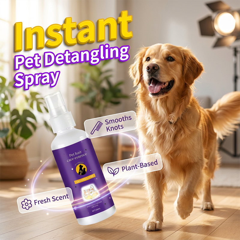Spray para desembaraçar o pelo de cães e gatos