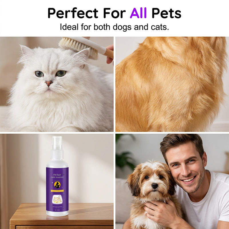 Spray para desembaraçar o pelo de cães e gatos